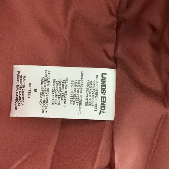 Lands' End Kids Puffer Jacket in Deep Red - Picture 5 of 5